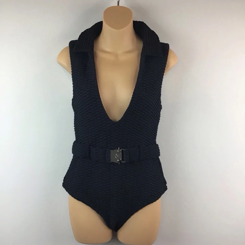 NWT Devon Windsor Stella Black One Piece Swimsuit | XL (10/12) - Picture 3 of 13